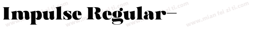 Impulse Regular字体转换